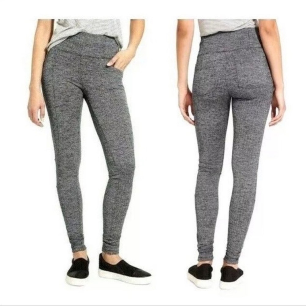 ATHLETA herring bone high rise metro leggings size XS